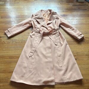 Vintage Union Made Cantaloupe Orange Trench Coat